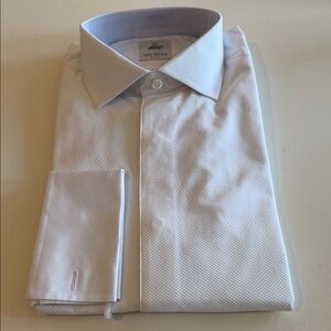 Todd Snyder Pique Bib Tuxedo Dress Shirt Sz 16.  New. Boc37